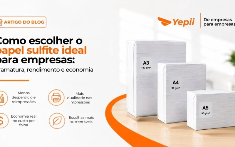 Como escolher o papel sulfite ideal para empresas: gramatura, rendimento e economia