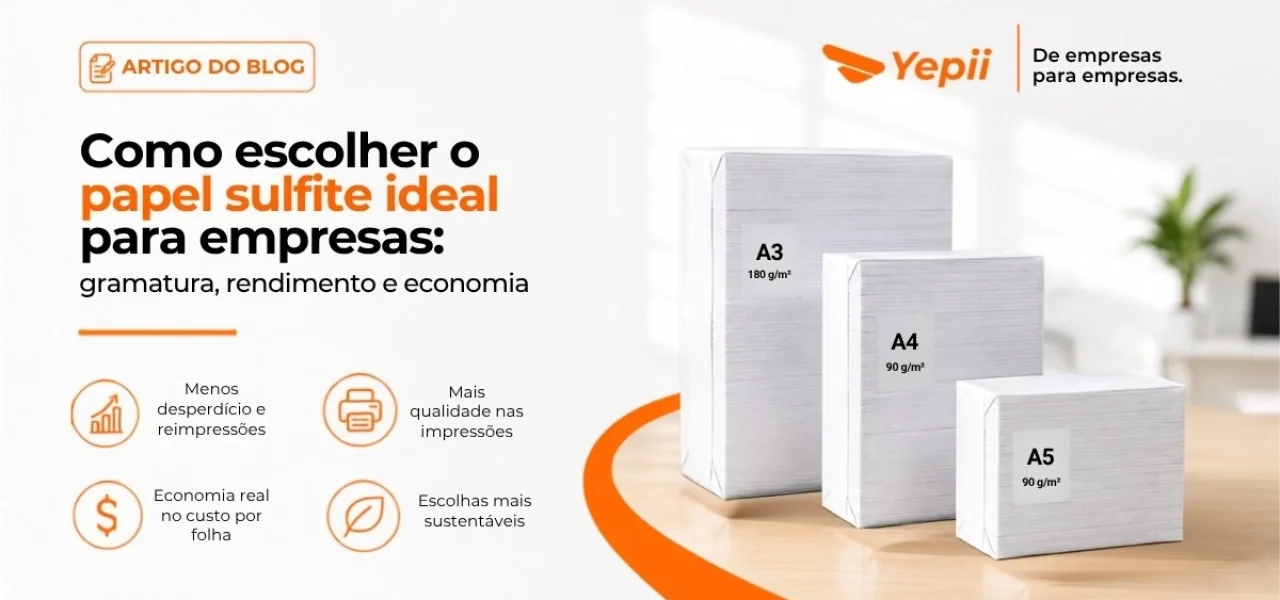 Como escolher o papel sulfite ideal para empresas: gramatura, rendimento e economia