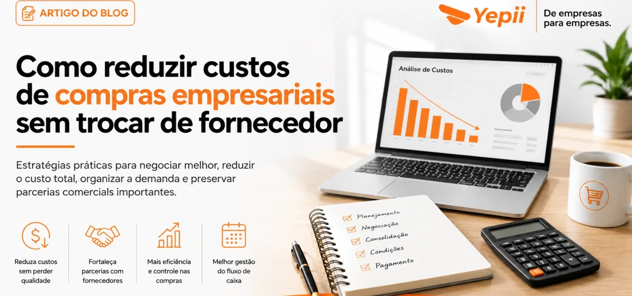 Como reduzir custos de compras empresariais sem trocar de fornecedor