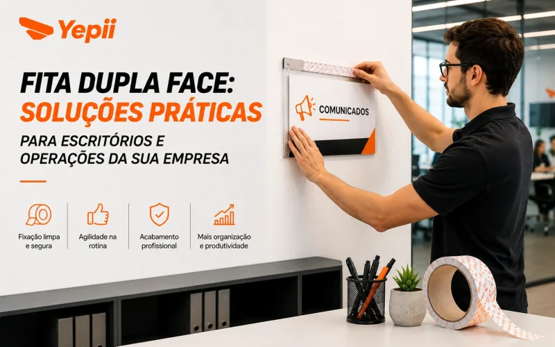 Fita dupla face: soluções práticas para escritórios e operações da sua empresa